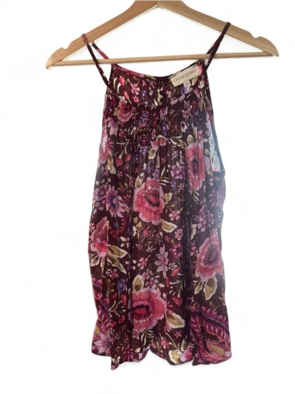 Cynthia Rowley Burgundy Floral